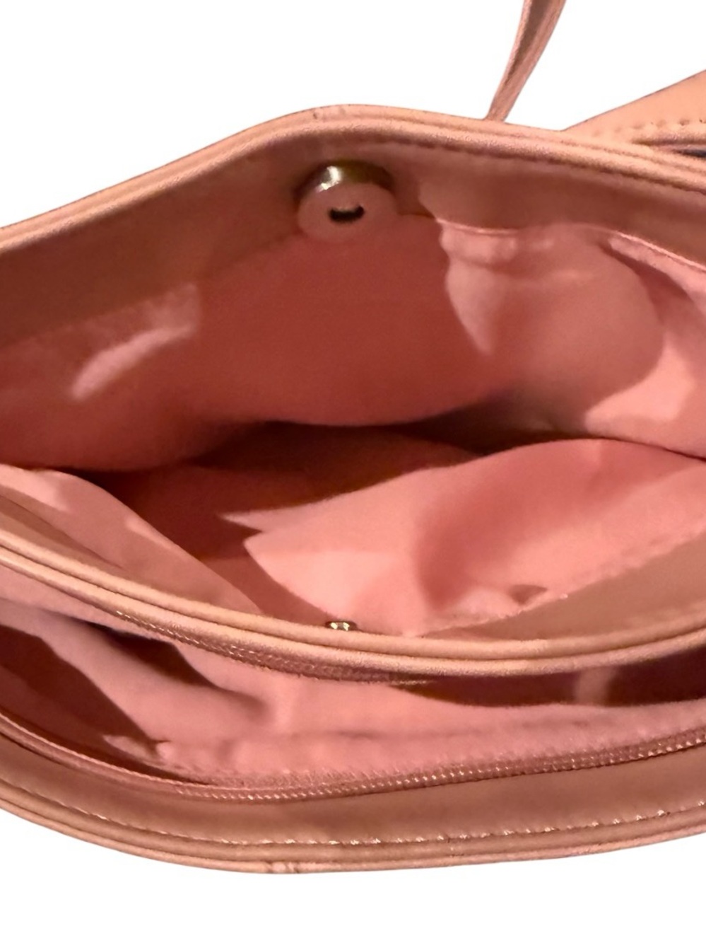 Great American Leather Women's Peach Leather Tote Handbag - Picture 5 of 6